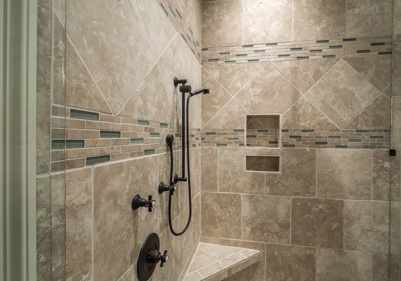 Douche à l'italienne carrelée